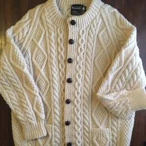 Irish knit chunky wool sweater